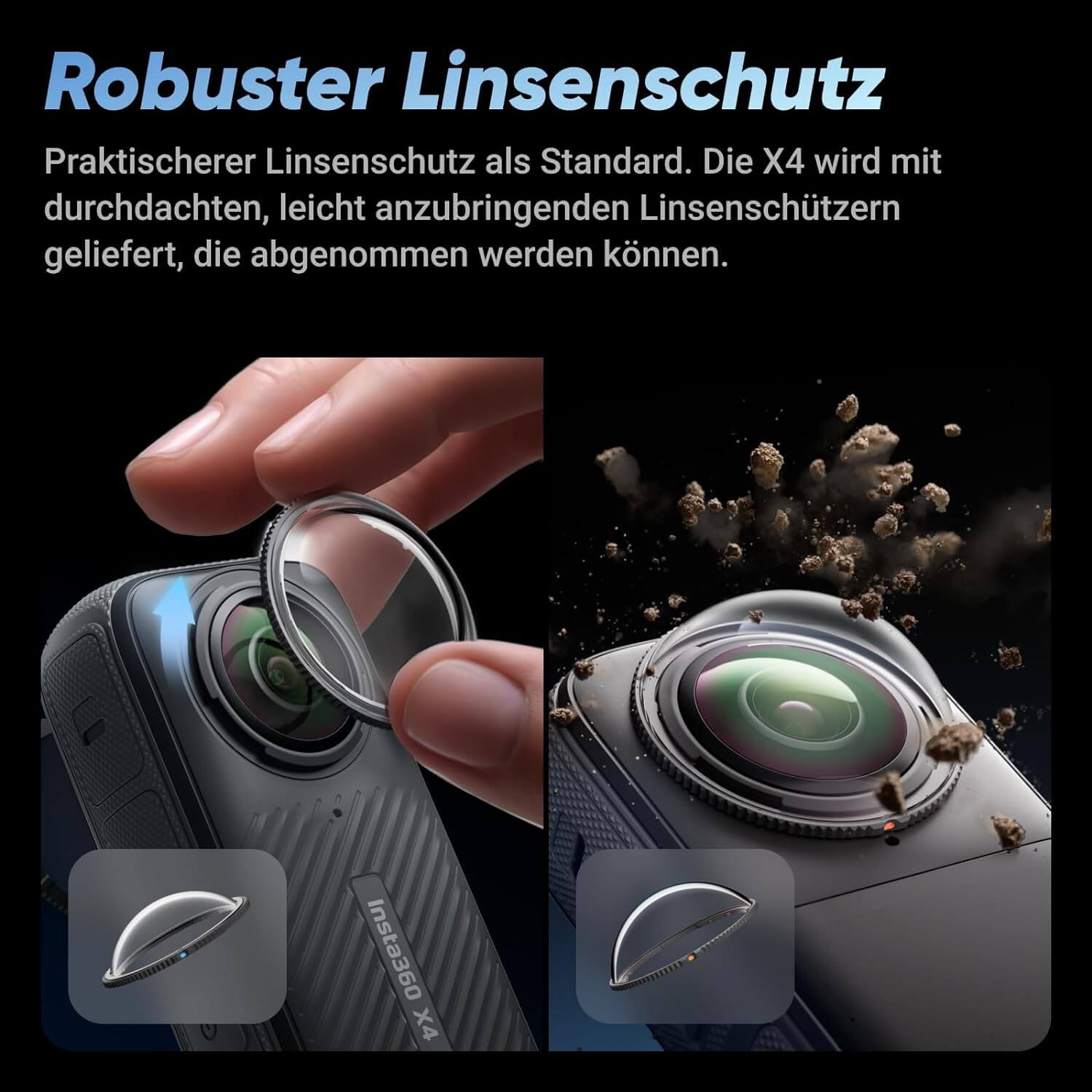 Insta360 X4 Linsenschutz